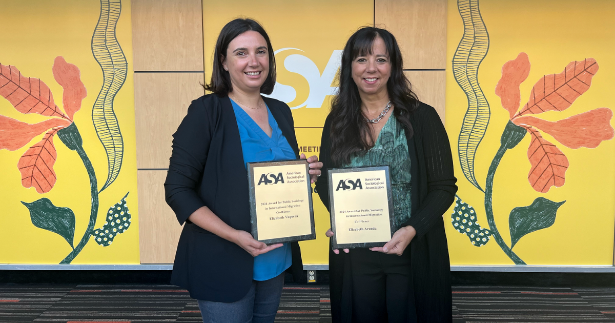 Collaborative Co-Founders Named Co-Winners of 2024 Award for Public Sociology in International Migration